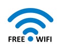 Free Wifi zone location sign icon Ã¢â¬â vector